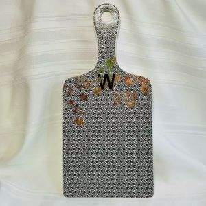 Anthropologie Black and White Patterned Cutting Board